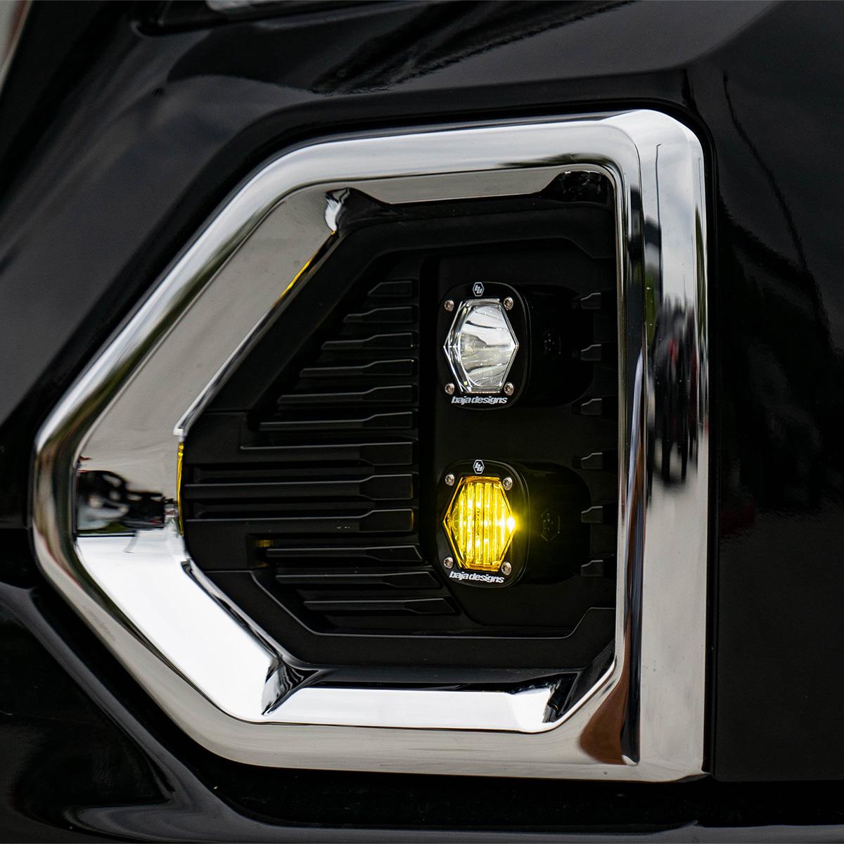 S1 Dual Fog Pocket Kit - '19-22 Sierra 1500 (Wide Cornering/Spot; Clear/Clear)