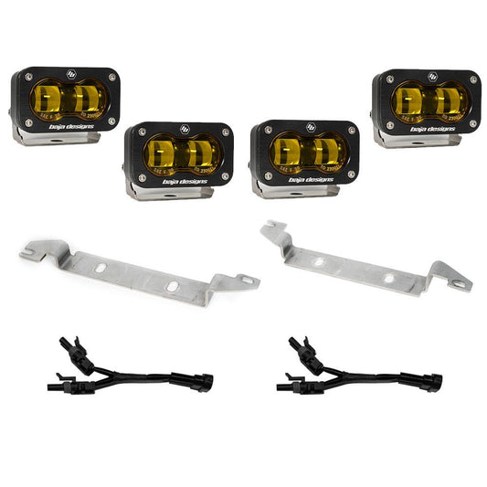 2024-Present Toyota Tacoma S2 SAE Amber OEM Fog Replacement Kit Baja Designs