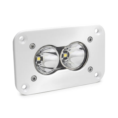 S2 Pro White Flush Mount LED Light Pod (Spot; Clear)
