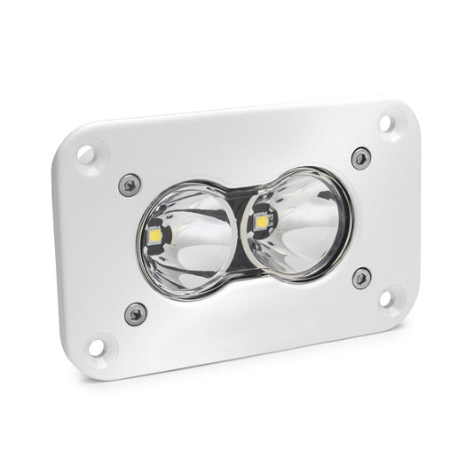 S2 Pro White Flush Mount LED Light Pod (Spot; Clear)