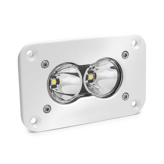 S2 Pro White Flush Mount LED Light Pod (Work/Scene; Clear)