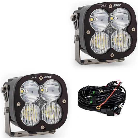 XL80 LED Light Pod Pair (Driving/Combo; Clear)