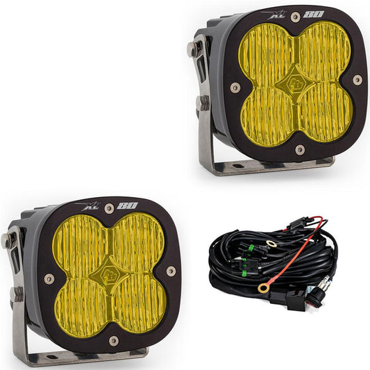 XL80 LED Light Pod Pair (Wide Cornering; Amber)