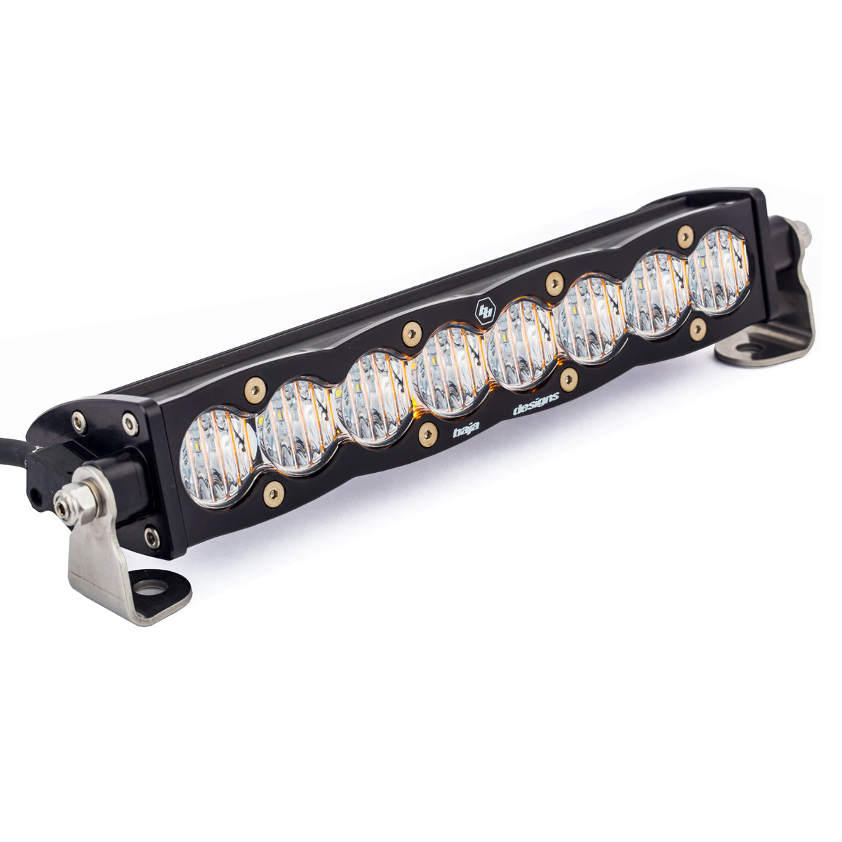 S8 Straight LED Light Bar (10 Inch; Wide Cornering; Clear)