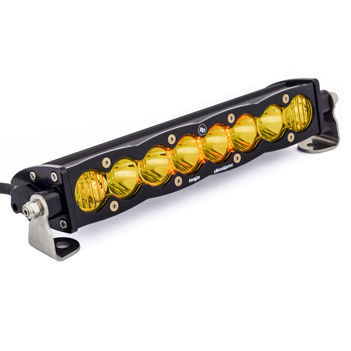 S8 Straight LED Light Bar (10 Inch; Driving/Combo; Amber)