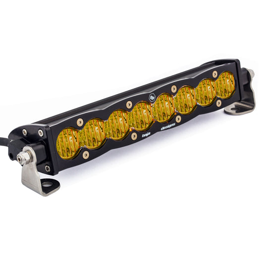 S8 Straight LED Light Bar (10 Inch; Wide Cornering; Amber)