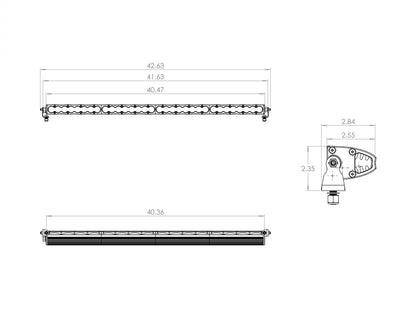 S8 Straight LED Light Bar (40 Inch; Driving/Combo; Clear)