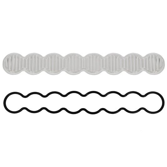 S8 Light Bar Lens Kit (10 Inch; Wide Cornering; Clear)