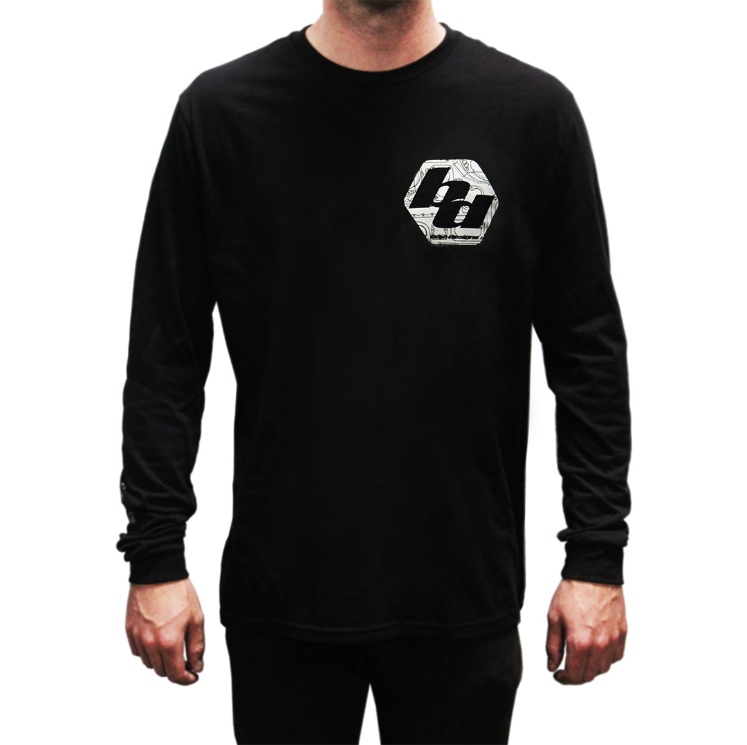 Baja Designs Mens Long Sleeve Shirt (Size XL; Black)