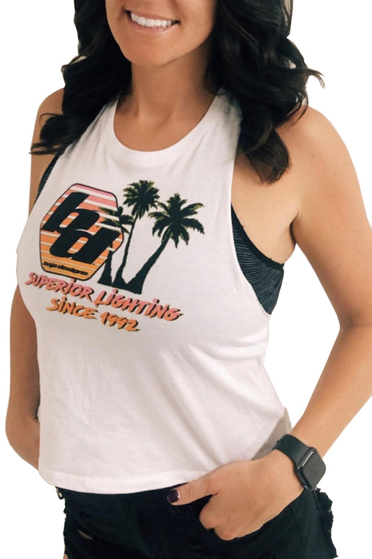 Baja Designs Womens inSuperior 90's in Tank Top (Size S; White)