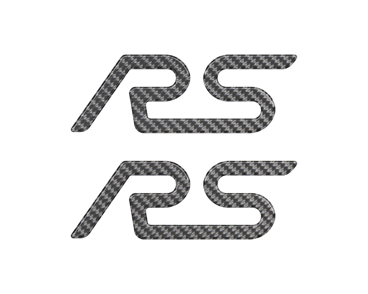 "RS" Spoiler Letter Inserts Fits 2016-2018 Ford Focus RS