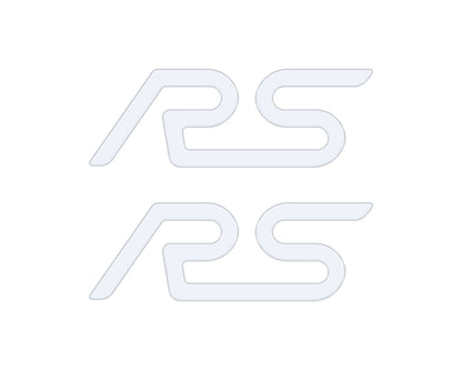 "RS" Spoiler Letter Inserts Fits 2016-2018 Ford Focus RS