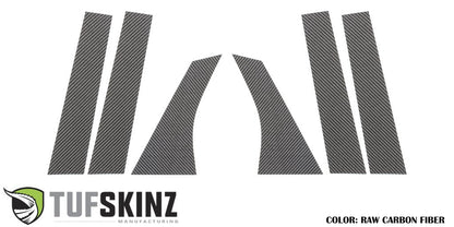 B & C Door Pillars Accent Overlays Fits 2012-2018 Ford Focus