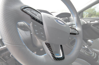 Steering Wheel Accent Overlays Fits 2015-2018 Ford Focus, RS, ST