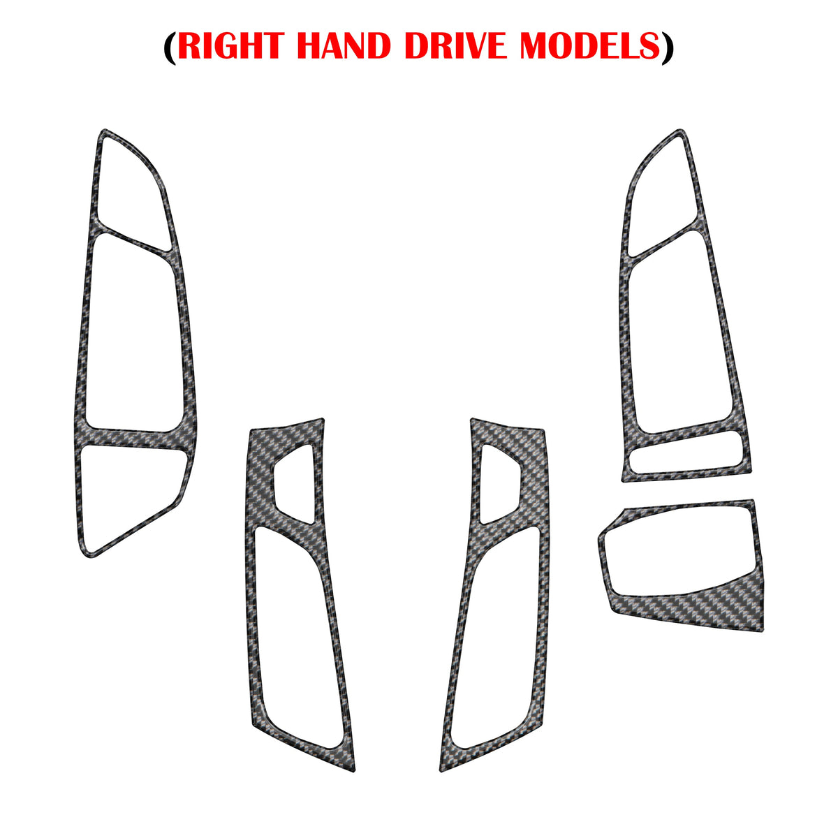 Interior Air Vent Accents Fits 2015-2018 Ford Focus, RS, ST
