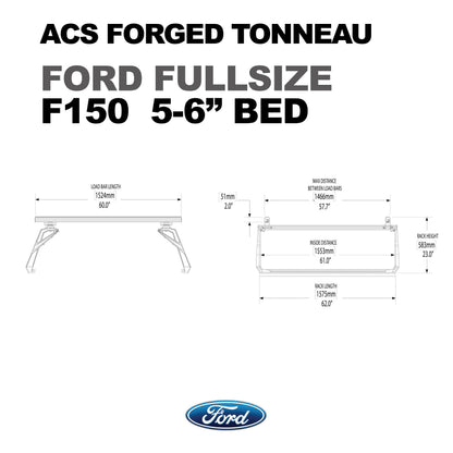 ACS FORGED TONNEAU - RAILS ONLY - Ford