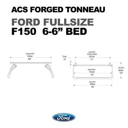 ACS FORGED TONNEAU - RAILS ONLY - Ford