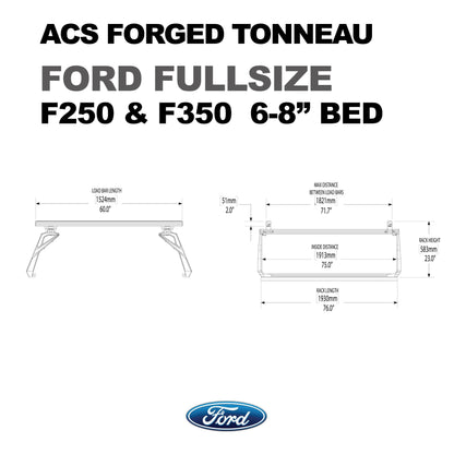 ACS FORGED TONNEAU - RAILS ONLY - Ford