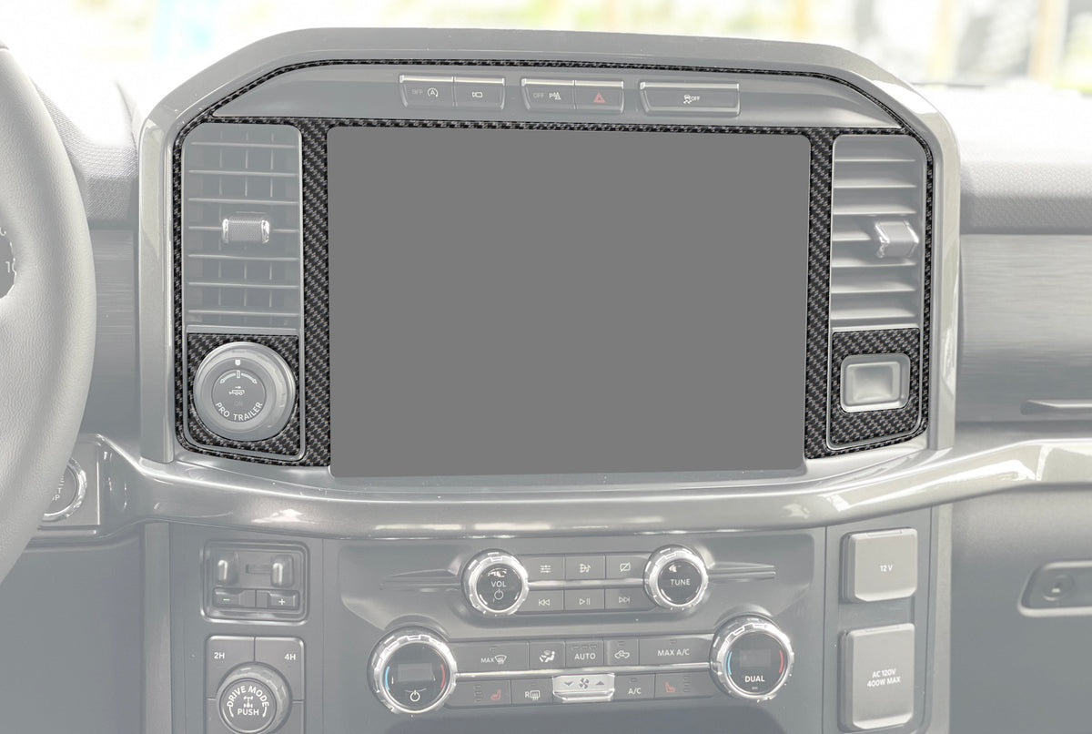 Navigation Screen Accent Trim Fits 2021-2027 Ford F-150