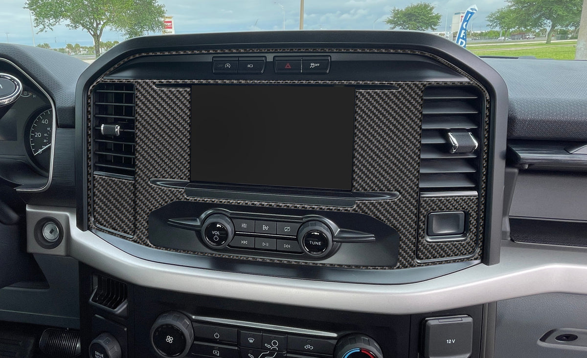 Navigation Screen Accent Trim Fits 2021-2027 Ford F-150