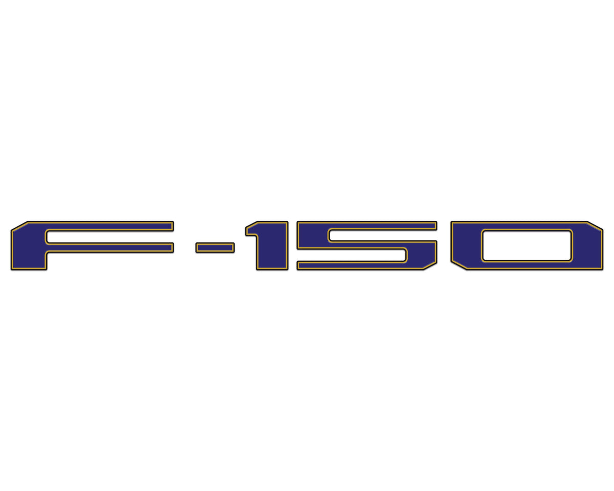 Football Themed Tailgate Letter Inserts Fits 2021-2027 Ford F-150