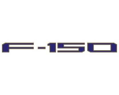 Football Themed Tailgate Letter Inserts Fits 2021-2027 Ford F-150