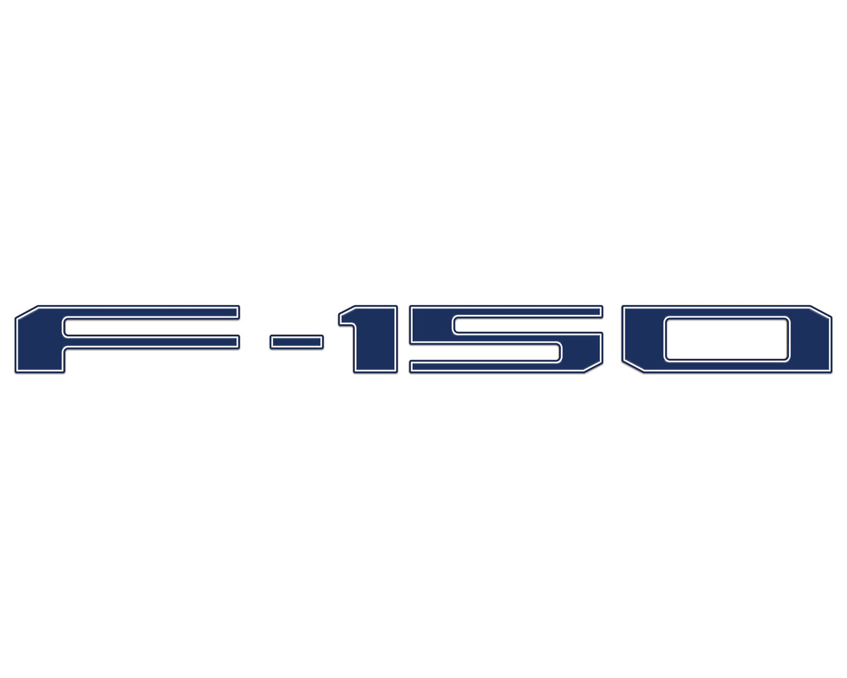 Football Themed Tailgate Letter Inserts Fits 2021-2027 Ford F-150