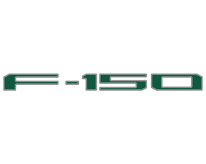 Football Themed Tailgate Letter Inserts Fits 2021-2027 Ford F-150