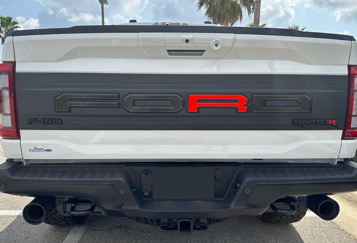 Raptor Tailgate Letter Overlays Fits 2021-2027 Ford F-150 Raptor