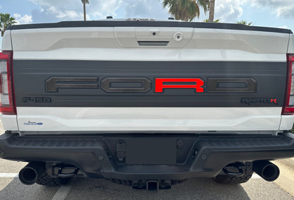 Raptor Tailgate Letter Overlays Fits 2021-2027 Ford F-150 Raptor