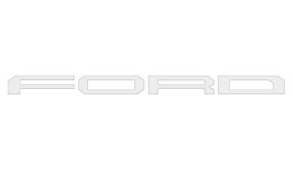 Raptor Tailgate Letter Overlays Fits 2021-2027 Ford F-150 Raptor