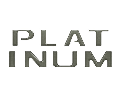 Platinum Tailgate Letter Inserts Fits 2021-2023 Ford F-150