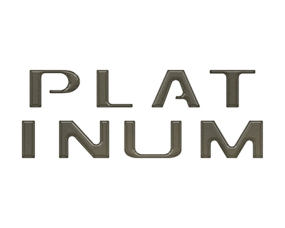 Platinum Tailgate Letter Inserts Fits 2021-2023 Ford F-150