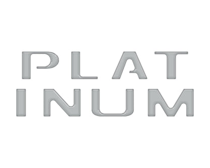 Platinum Tailgate Letter Inserts Fits 2021-2023 Ford F-150