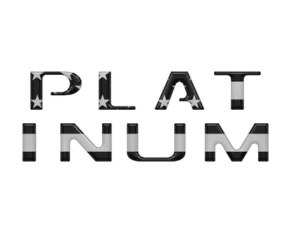 Tailgate Letter Inserts Fits 2018-2020 Ford F-150 Platinum