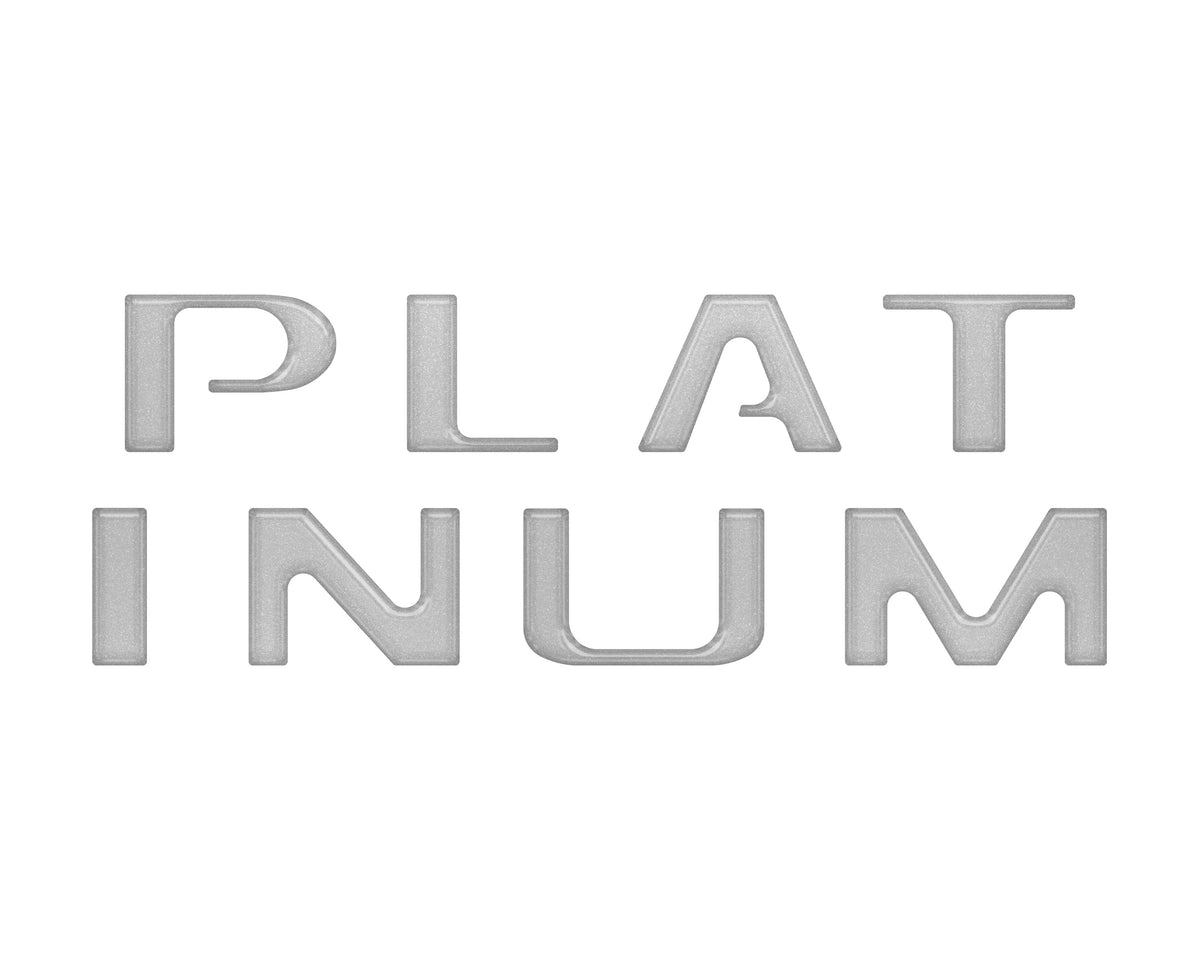Platinum Tailgate Letter Inserts Fits 2021-2023 Ford F-150