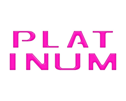Platinum Tailgate Letter Inserts Fits 2021-2023 Ford F-150