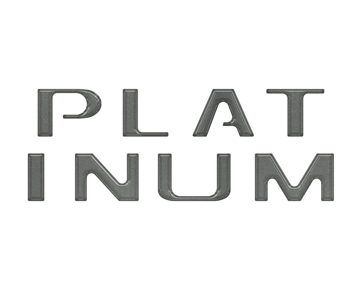 Tailgate Letter Inserts Fits 2018-2020 Ford F-150 Platinum