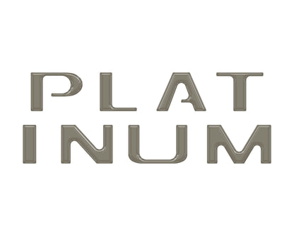 Platinum Tailgate Letter Inserts Fits 2021-2023 Ford F-150