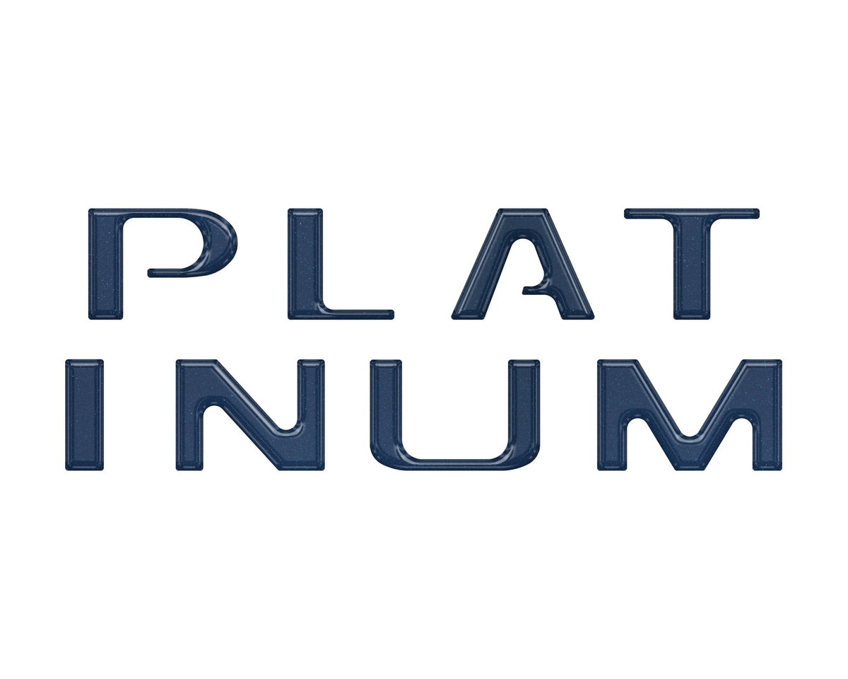 Tailgate Letter Inserts Fits 2018-2020 Ford F-150 Platinum