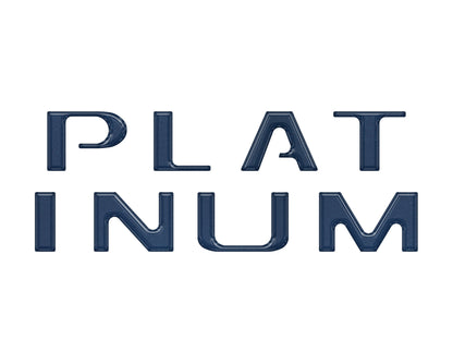 Tailgate Letter Inserts Fits 2018-2020 Ford F-150 Platinum