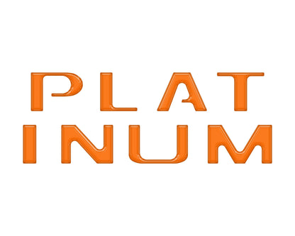 Tailgate Letter Inserts Fits 2018-2020 Ford F-150 Platinum