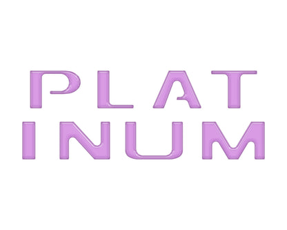 Platinum Tailgate Letter Inserts Fits 2021-2023 Ford F-150