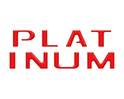 Tailgate Letter Inserts Fits 2018-2020 Ford F-150 Platinum