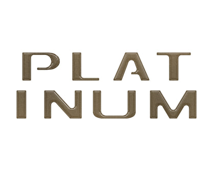 Platinum Tailgate Letter Inserts Fits 2021-2023 Ford F-150