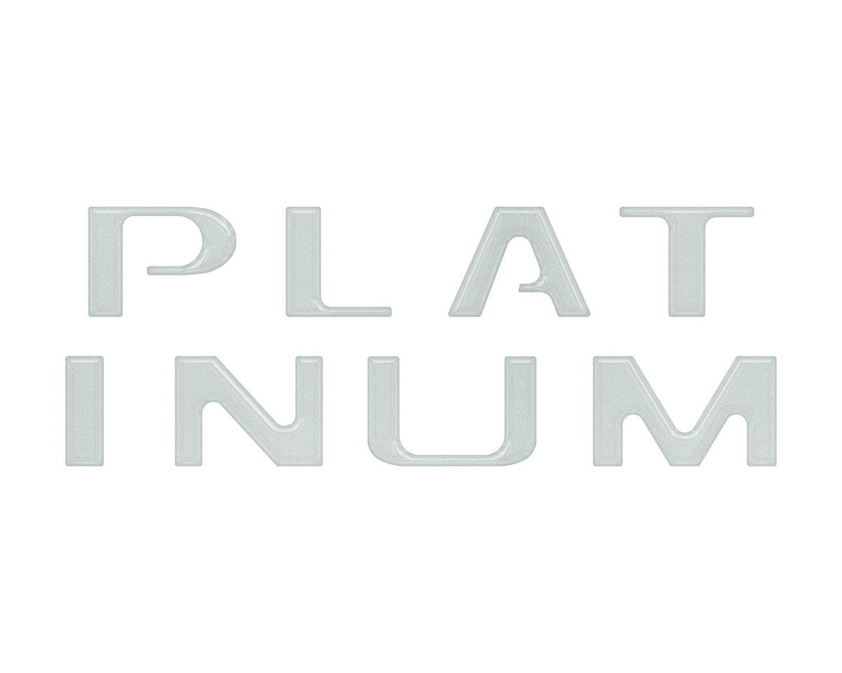 Platinum Tailgate Letter Inserts Fits 2021-2023 Ford F-150