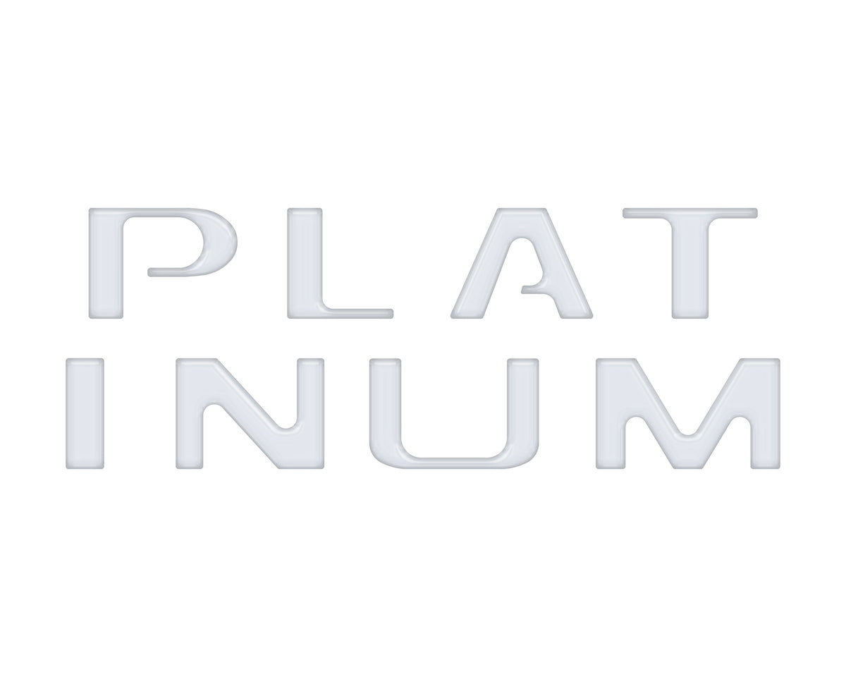 Tailgate Letter Inserts Fits 2018-2020 Ford F-150 Platinum