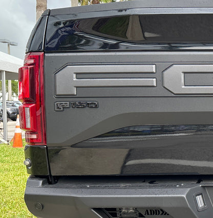 Tailgate Applique Emblem Accent Trim Fits 2017-2020 Ford F-150 Raptor/King Ranch/Platinum/Limited