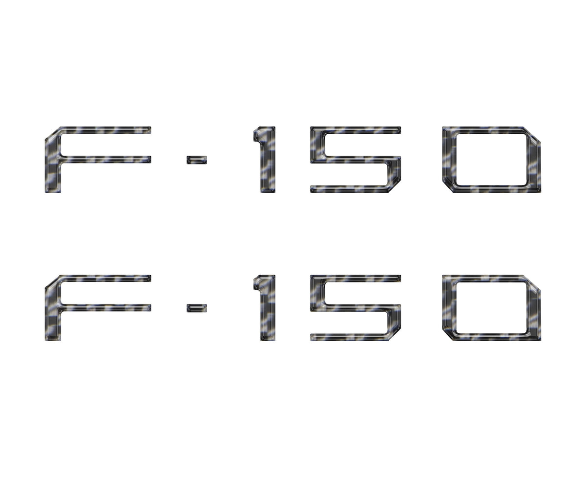 Charge Port Lid Letter Inserts Fits 2022-2027 Ford F-150 Lightning