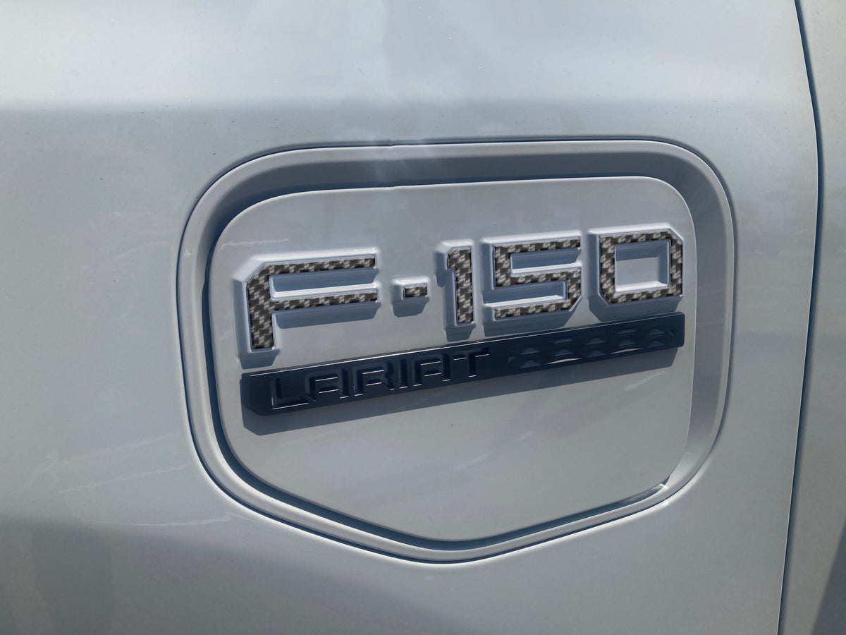 Charge Port Lid Letter Inserts Fits 2022-2027 Ford F-150 Lightning